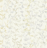 A-Street Prints Thea Floral Trail Light Grey Wallpaper
