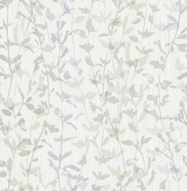 A-Street Prints Thea Grey Floral Trail Wallpaper