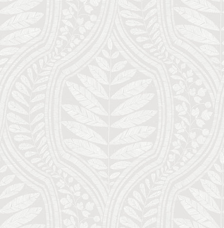 A-Street Prints Juno Ogee Light Grey Wallpaper