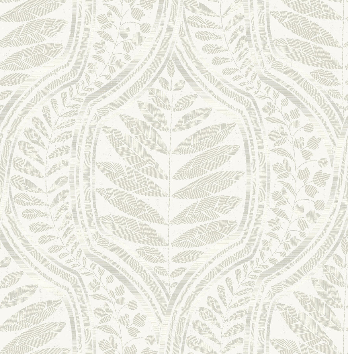 A-Street Prints Juno Ogee Beige Wallpaper