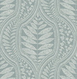 A-Street Prints Juno Teal Ogee Wallpaper