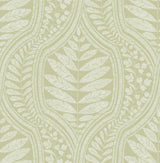 A-Street Prints Juno Green Ogee Wallpaper