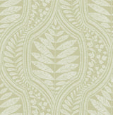 A-Street Prints Juno Ogee Green Wallpaper