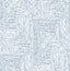 A-Street Prints Merritt Indigo Geometric Wallpaper