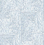 A-Street Prints Merritt Indigo Geometric Wallpaper