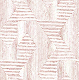 A-Street Prints Merritt Red Geometric Wallpaper
