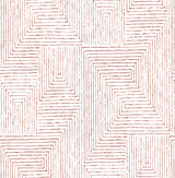 A-Street Prints Merritt Geometric Red Wallpaper