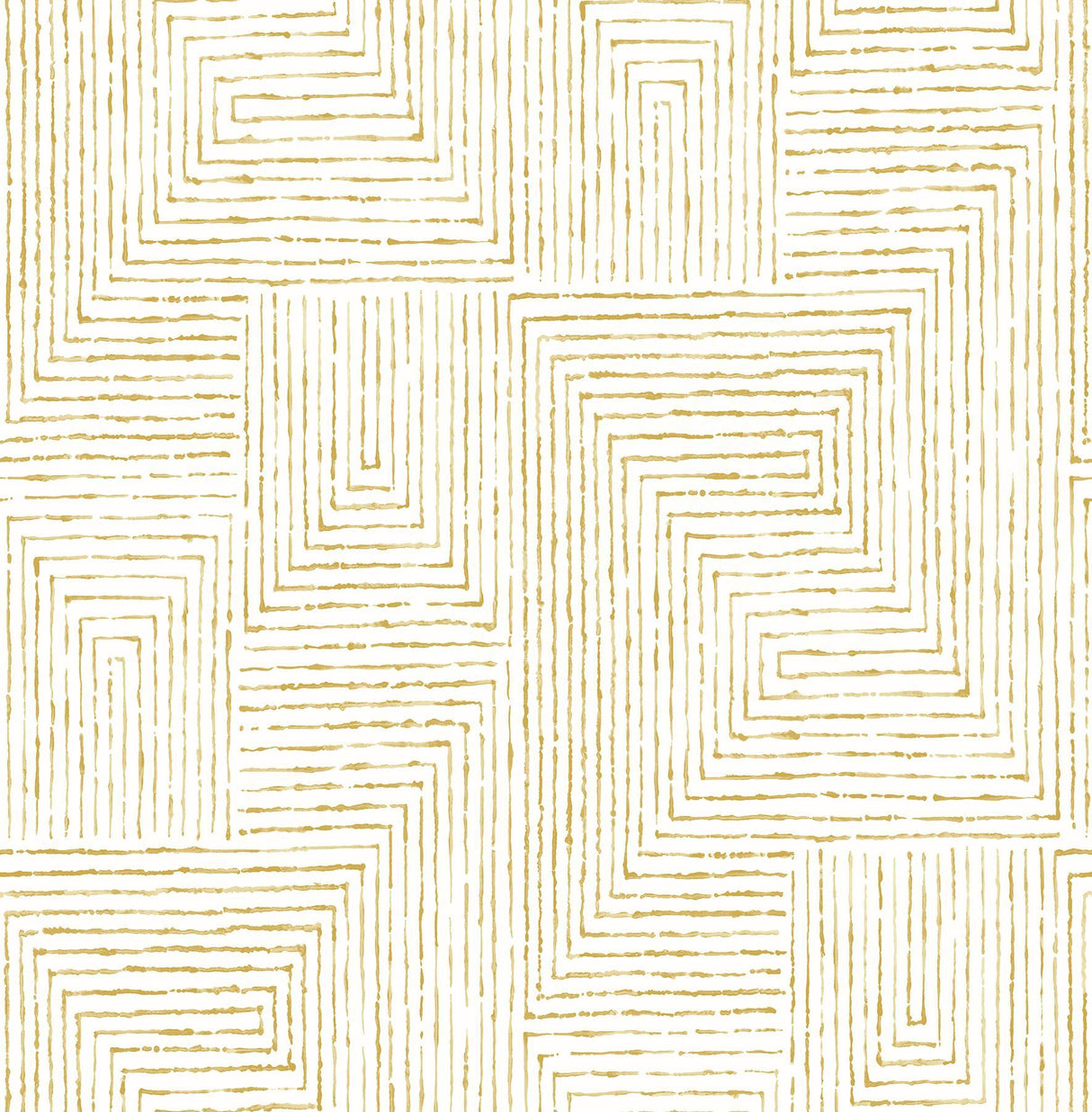 A-Street Prints Merritt Honey Geometric Wallpaper