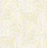 A-Street Prints Merritt Honey Geometric Wallpaper