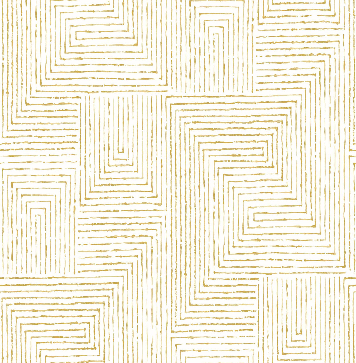 A-Street Prints Merritt Geometric Honey Wallpaper