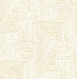 A-Street Prints Merritt Geometric Honey Wallpaper