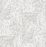 A-Street Prints Merritt Black Geometric Wallpaper
