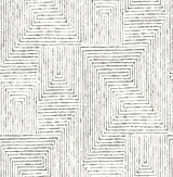 A-Street Prints Merritt Geometric Black Wallpaper