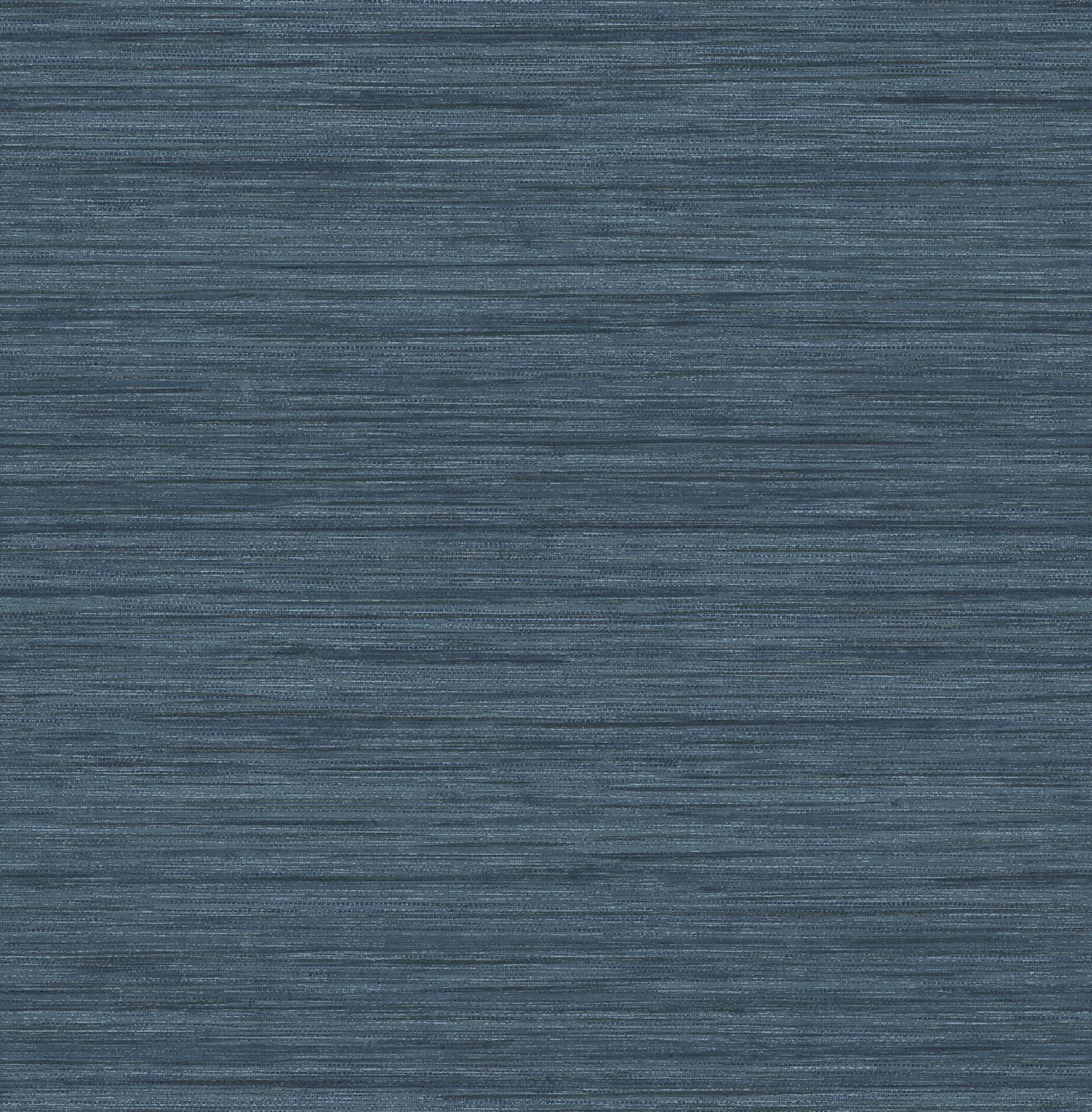 A-Street Prints Barnaby Indigo Faux Grasscloth Wallpaper by A-Street Prints