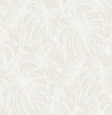 A-Street Prints Balboa Botanical White Wallpaper