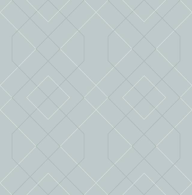 A-Street Prints Ballard Light Blue Geometric Wallpaper