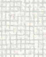A-Street Prints Shea Light Grey Distressed Geometric Wallpaper