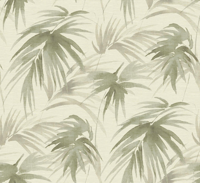 A-Street Prints Darlana Sage Grasscloth Wallpaper