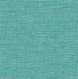 A-Street Prints Exhale Turquoise Woven Texture Wallpaper