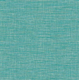 A-Street Prints Exhale Woven Texture Turquoise Wallpaper