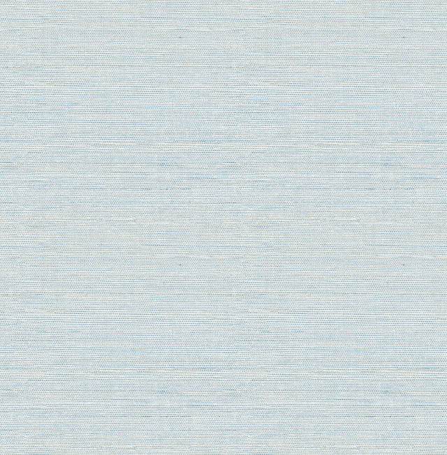 A-Street Prints Agave Blue Imitation Grasscloth Wallpaper