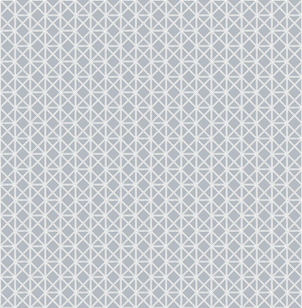 A-Street Prints Lisbeth Grey Geometric Lattice Wallpaper
