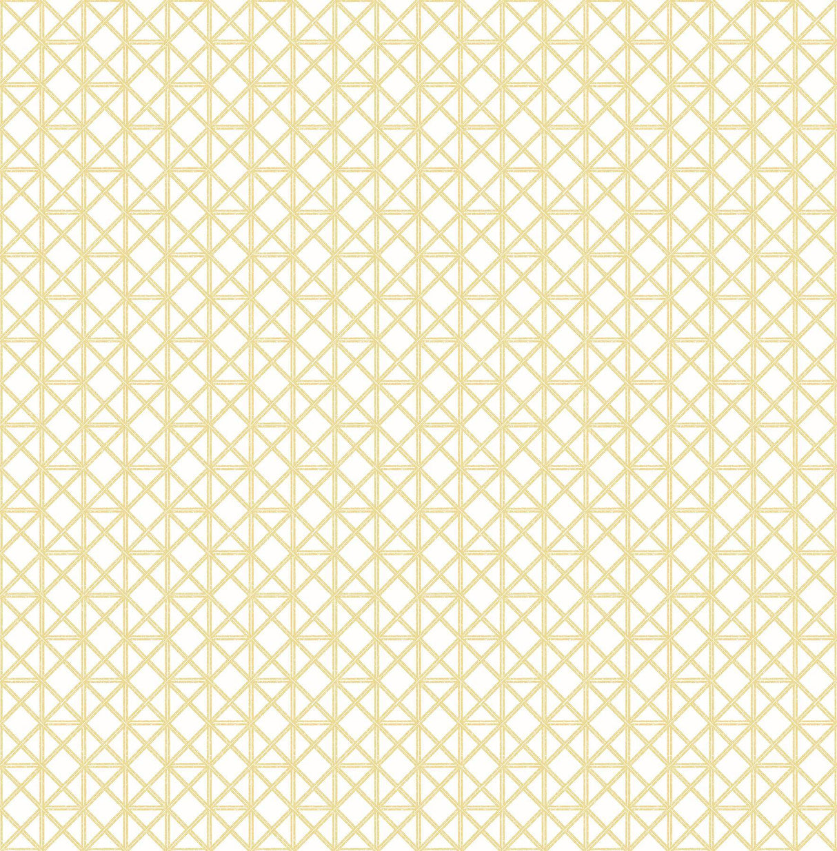 A-Street Prints Lisbeth Yellow Geometric Lattice Wallpaper