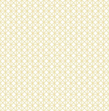 A-Street Prints Lisbeth Yellow Geometric Lattice Wallpaper