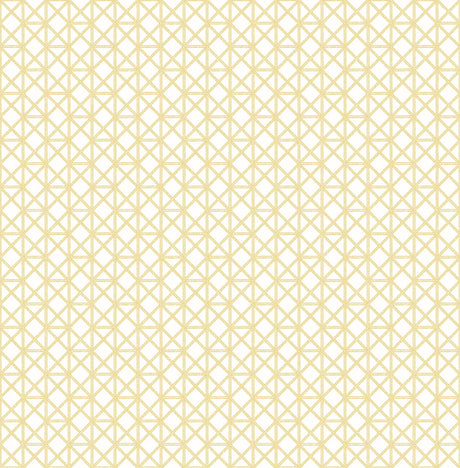 A-Street Prints Lisbeth Geometric Lattice Yellow Wallpaper