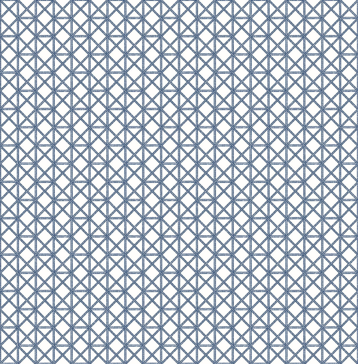 A-Street Prints Lisbeth Geometric Lattice Blue Wallpaper