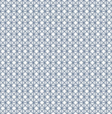 A-Street Prints Lisbeth Geometric Lattice Blue Wallpaper