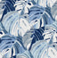 A-Street Prints Samara Blue Monstera Leaf Wallpaper