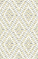 A-Street Prints Zaya Tribal Diamonds Light Yellow Wallpaper