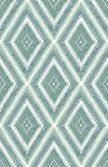 A-Street Prints Zaya Green Tribal Diamonds Wallpaper