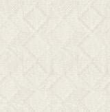 A-Street Prints Moki Off-White Lattice Geometric Wallpaper