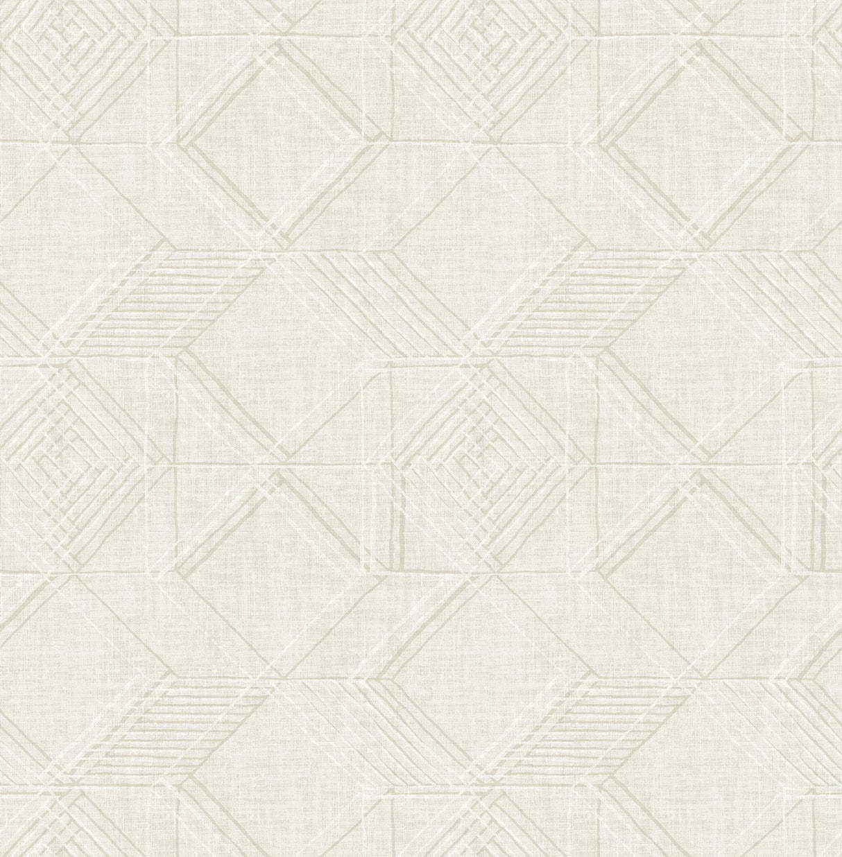 A-Street Prints Moki Lattice Geometric Off-White Wallpaper