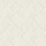 A-Street Prints Moki Lattice Geometric Off-White Wallpaper