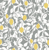 A-Street Prints Loretto Grey Citrus Wallpaper