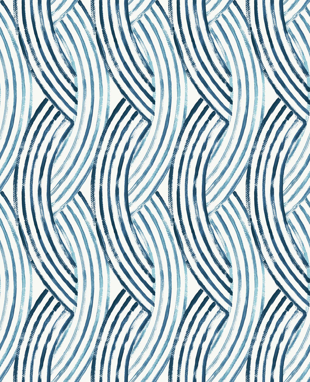 A-Street Prints Zamora Brushstrokes Blue Wallpaper