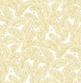 A-Street Prints Athina Fern Yellow Wallpaper