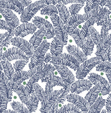 A-Street Prints Athina Fern Navy Wallpaper