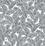 A-Street Prints Athina Grey Fern Wallpaper