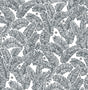 A-Street Prints Athina Grey Fern Wallpaper