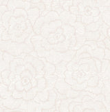 A-Street Prints Periwinkle Pink Textured Floral Wallpaper