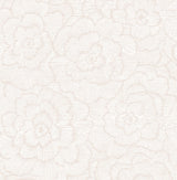 A-Street Prints Periwinkle Textured Floral Pink Wallpaper