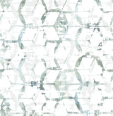 A-Street Prints Augustine Slate Distressed Geometric Wallpaper