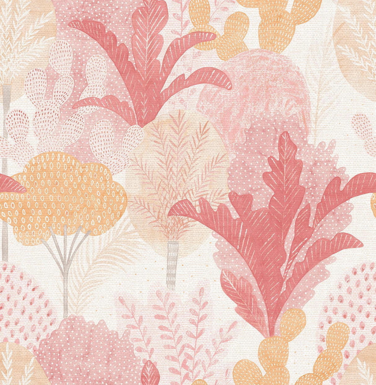 A-Street Prints Ari Pink Desert Oasis Wallpaper