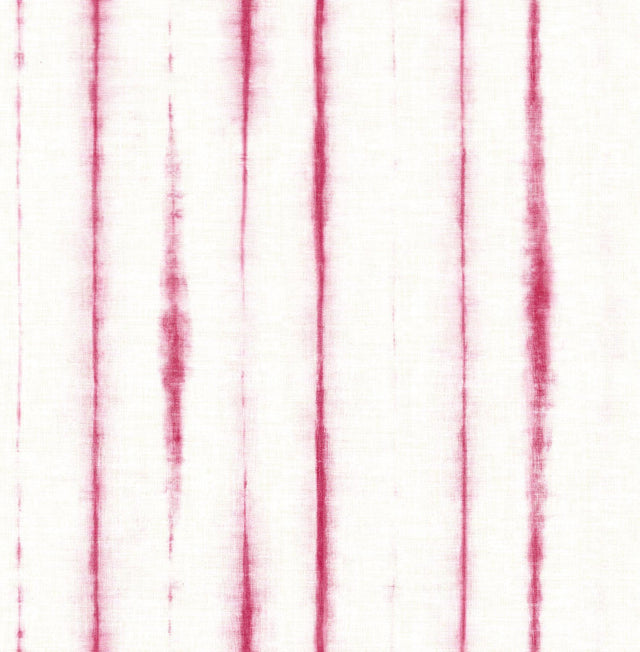 A-Street Prints Orleans Pink Shibori Faux Linen Wallpaper