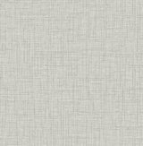A-Street Prints Jocelyn Grey Faux Fabric Wallpaper