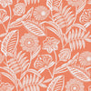 A-Street Prints Alma Coral Tropical Floral Wallpaper